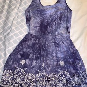 Purple tie dye romper